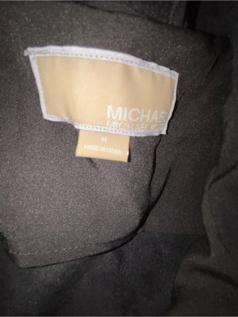 Michael Kors Women’s Black Hooded Zip-Front Jacket